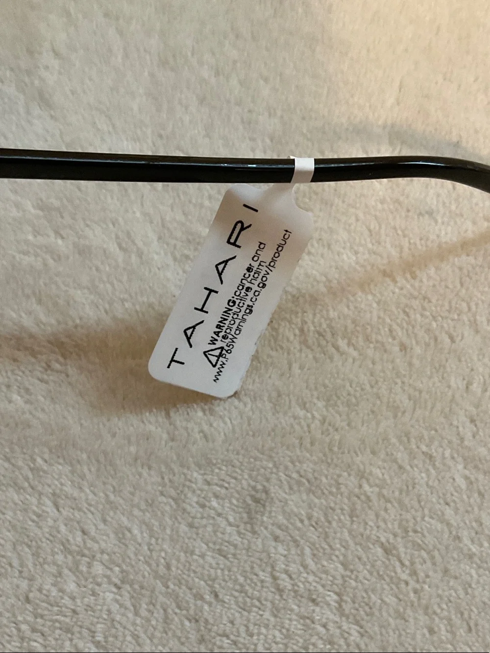 Tahari Black Frame Sunglasses with Brown Gradient Lenses